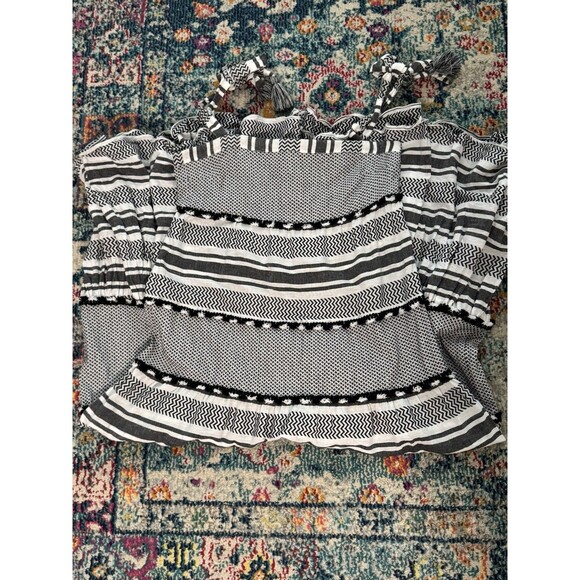 Veronica Beard 'Quartz' Striped Cotton Maxi Dress Black Multi Size Large - Picture 8 of 13